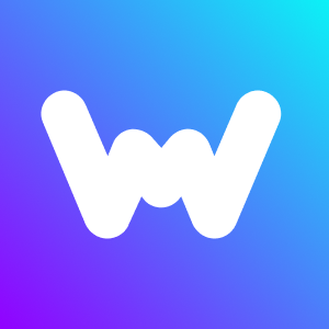 WeMod wordmark icon on dark UI